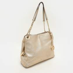 MICHAEL Michael Kors Gold Leather Jet Set Chain Tote