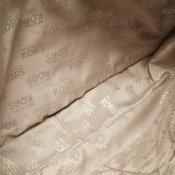 Pre Owned MICHAEL Michael Kors Pale Blue Leather Camera Shoulder Bag