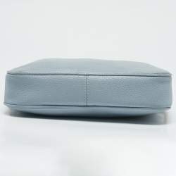 Pre Owned MICHAEL Michael Kors Pale Blue Leather Camera Shoulder Bag