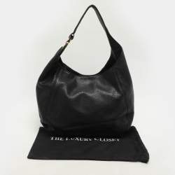 Michael Michael Kors Black Leather Fulton Hobo