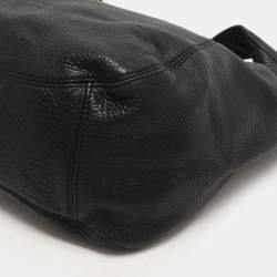 Michael Michael Kors Black Leather Fulton Hobo