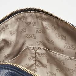 MICHAEL Michael Kors Navy Blue Leather Medium Grayson Satchel