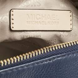 MICHAEL Michael Kors Navy Blue Leather Medium Grayson Satchel