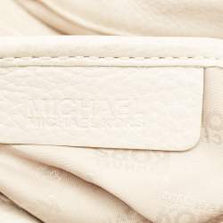 MICHAEL Michael Kors Off White/Brown Leather Shoulder Bag