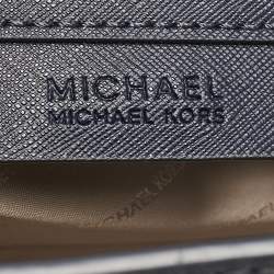 Pre Owned MICHAEL Michael Kors Navy Blue Leather Medium Selma Satchel