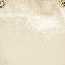 MICHAEL Michael Kors Gold Leather Jet Set Charm Chain Tote