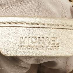 MICHAEL Michael Kors Gold Leather Jet Set Charm Chain Tote