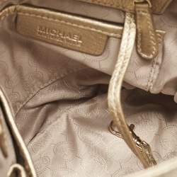 MICHAEL Michael Kors Gold Leather Jet Set Charm Chain Tote