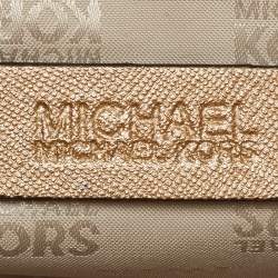 MICHAEL Michael Kors Gold Saffiano Leather Jet Set Chain Shoulder Bag