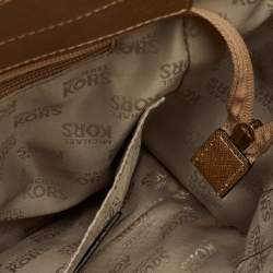 MICHAEL Michael Kors Gold Saffiano Leather Jet Set Chain Shoulder Bag