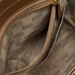 MICHAEL Michael Kors Gold Saffiano Leather Jet Set Chain Shoulder Bag