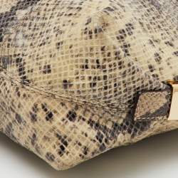 MICHAEL Michael Kors Multicolor Snakeskin Embossed Leather Hobo