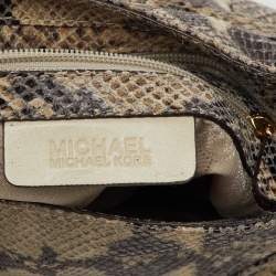 MICHAEL Michael Kors Multicolor Snakeskin Embossed Leather Hobo