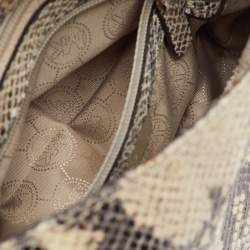 MICHAEL Michael Kors Multicolor Snakeskin Embossed Leather Hobo