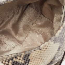 MICHAEL Michael Kors Multicolor Snakeskin Embossed Leather Hobo