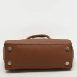 MICHAEL Michael Kors Brown Leather Medium Selma Satchel