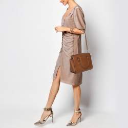 MICHAEL Michael Kors Brown Leather Medium Selma Satchel