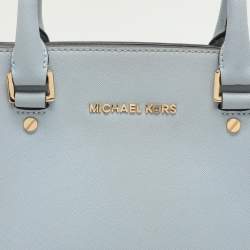 MICHAEL Michael Kors Blue Leather Medium Selma Satchel