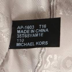 MICHAEL Michael Kors Grey/White Python Embossed Leather Callie Top Handle Bag