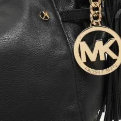 Pre Owned MICHAEL Michael Kors Black Leather Hobo