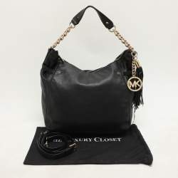 Pre Owned MICHAEL Michael Kors Black Leather Hobo