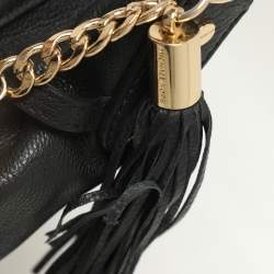 Pre Owned MICHAEL Michael Kors Black Leather Hobo