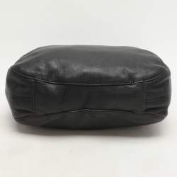 Pre Owned MICHAEL Michael Kors Black Leather Hobo