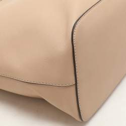 MICHAEL Michael Kors Beige Leather Medium Jet Set Travel Tote