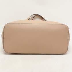 MICHAEL Michael Kors Beige Leather Medium Jet Set Travel Tote