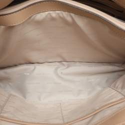 MICHAEL Michael Kors Beige Leather Medium Jet Set Travel Tote