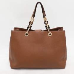 MICHAEL Michael Kors Brown Leather Large Cynthia Tote