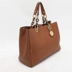 MICHAEL Michael Kors Brown Leather Large Cynthia Tote