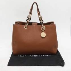 MICHAEL Michael Kors Brown Leather Large Cynthia Tote
