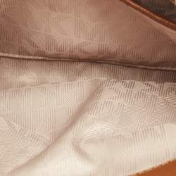 Michael Michael Kors Brown Saffiano Leather Small Savannah Satchel