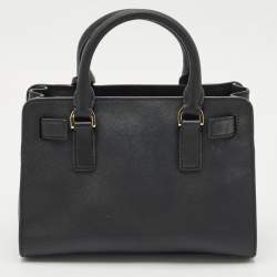 Pre Owned MICHAEL Michael Kors Black Saffiano Leather Small Dillon Tote