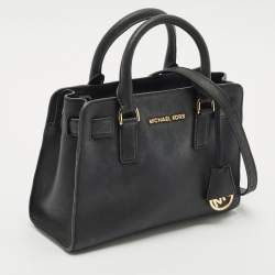 Pre Owned MICHAEL Michael Kors Black Saffiano Leather Small Dillon Tote