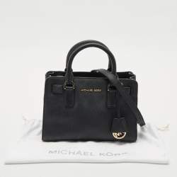 Pre Owned MICHAEL Michael Kors Black Saffiano Leather Small Dillon Tote