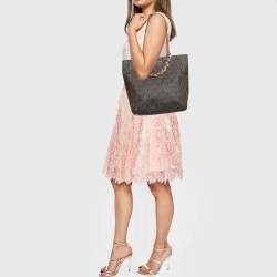 MICHAEL Michael Kors Brown Signature Coated Canvas North/South Harper Tote