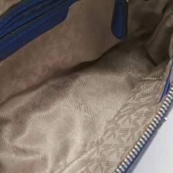 MICHAEL Michael Kors Blue Leather Cindy Dome Crossbody Bag