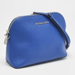 MICHAEL Michael Kors Blue Leather Cindy Dome Crossbody Bag