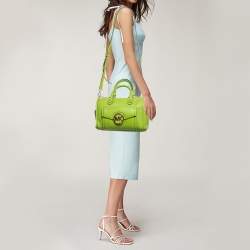 MICHAEL Michael Kors Lime Green Leather Medium Margo Satchel