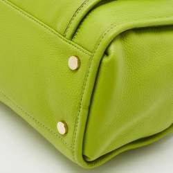 MICHAEL Michael Kors Lime Green Leather Medium Margo Satchel