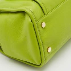 MICHAEL Michael Kors Lime Green Leather Medium Margo Satchel