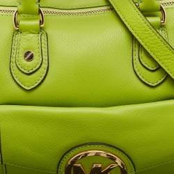 MICHAEL Michael Kors Lime Green Leather Medium Margo Satchel