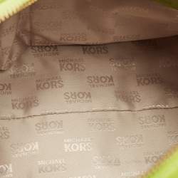 MICHAEL Michael Kors Lime Green Leather Medium Margo Satchel
