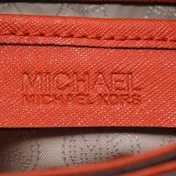 MICHAEL Michael Kors Orange Leather Medium Hamilton Tote