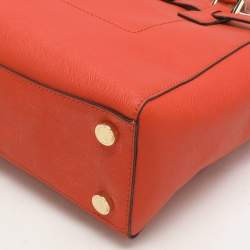 MICHAEL Michael Kors Orange Leather Medium Hamilton Tote