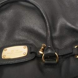 Pre Owned MICHAEL Michael Kors Black Leather East West Hamilton Tote
