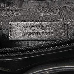 Pre Owned MICHAEL Michael Kors Black Leather East West Hamilton Tote