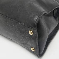 Pre Owned MICHAEL Michael Kors Black Leather East West Hamilton Tote